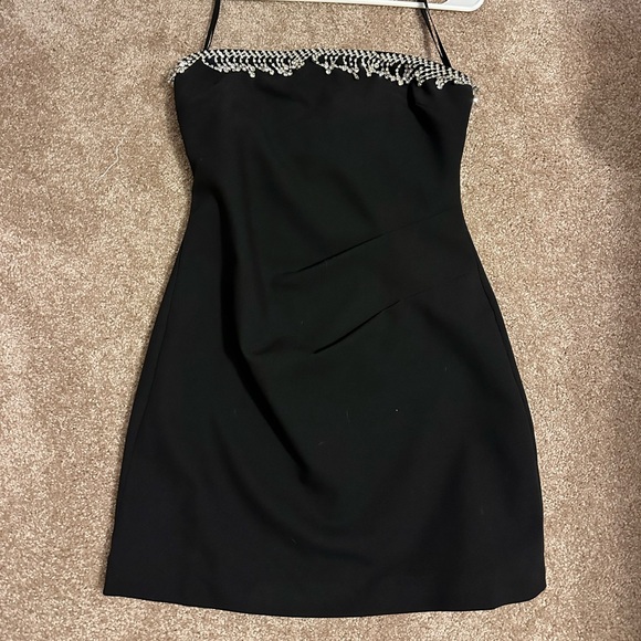 MINKPINK Dresses & Skirts - MINKPINK Black Mini Dress with Beaded Neckline